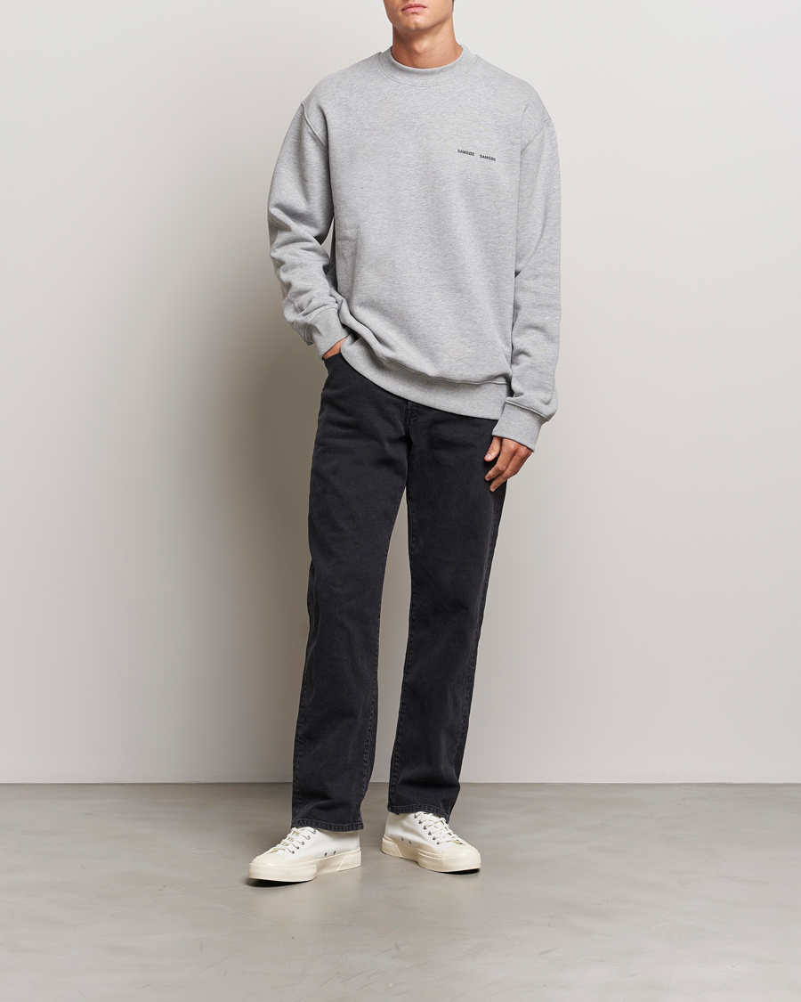 Herr | Tröjor | Samsøe Samsøe | Norsbro Crew Neck Sweatshirt Grey Melange