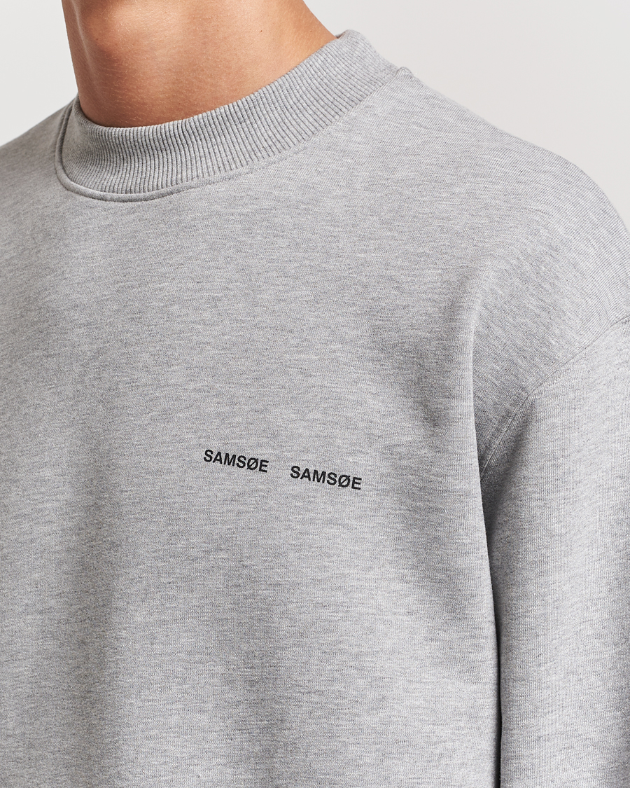 Herr | Tröjor | Samsøe Samsøe | Norsbro Crew Neck Sweatshirt Grey Melange