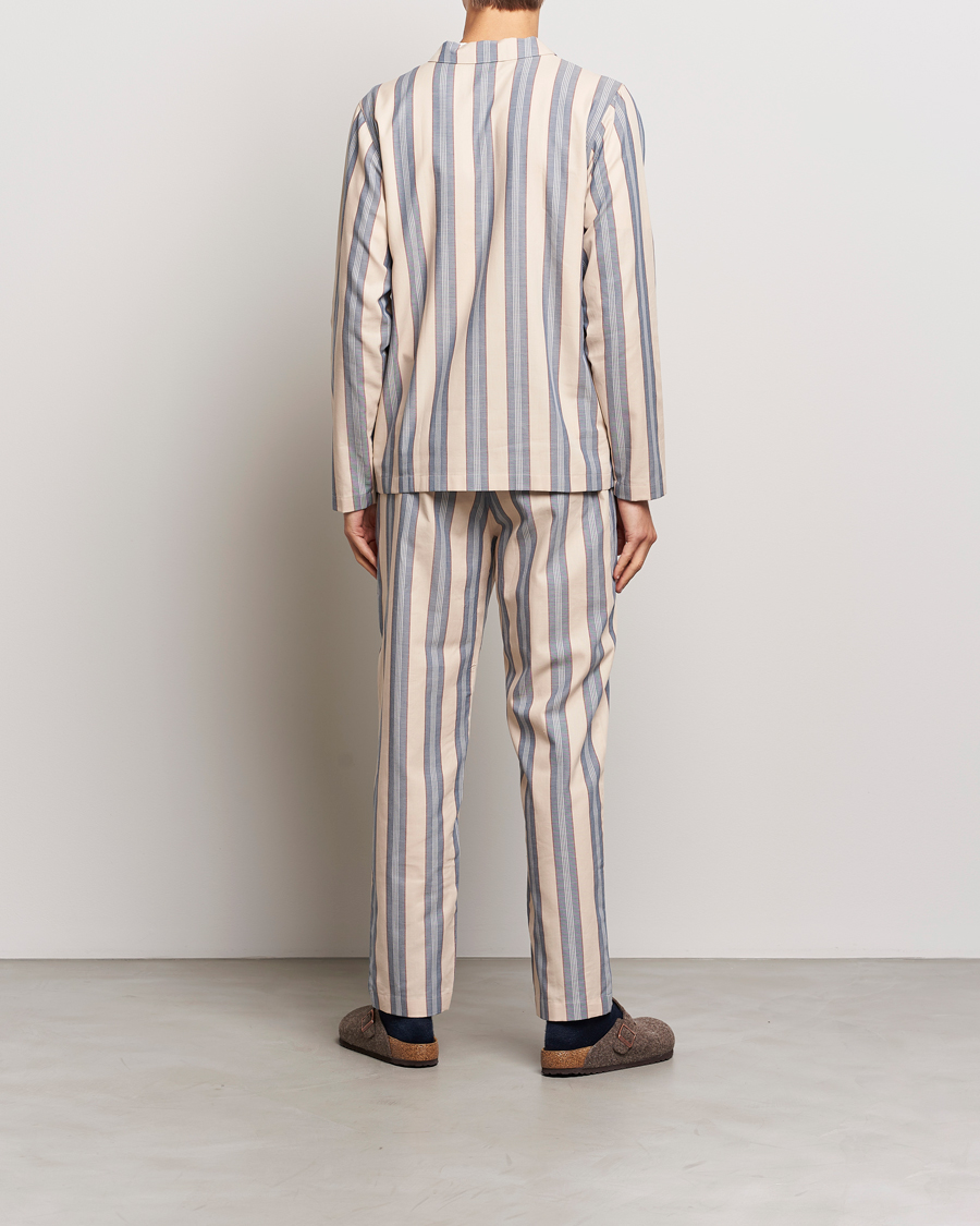 Herr | Pyjamas & Morgonrockar | Nufferton | Uno Old School Pyjama Set Beige/Blue