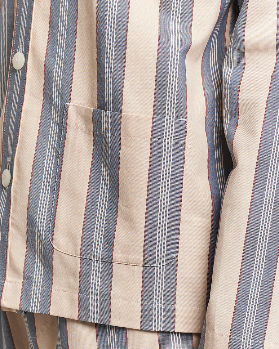 Herr | Pyjamas & Morgonrockar | Nufferton | Uno Old School Pyjama Set Beige/Blue