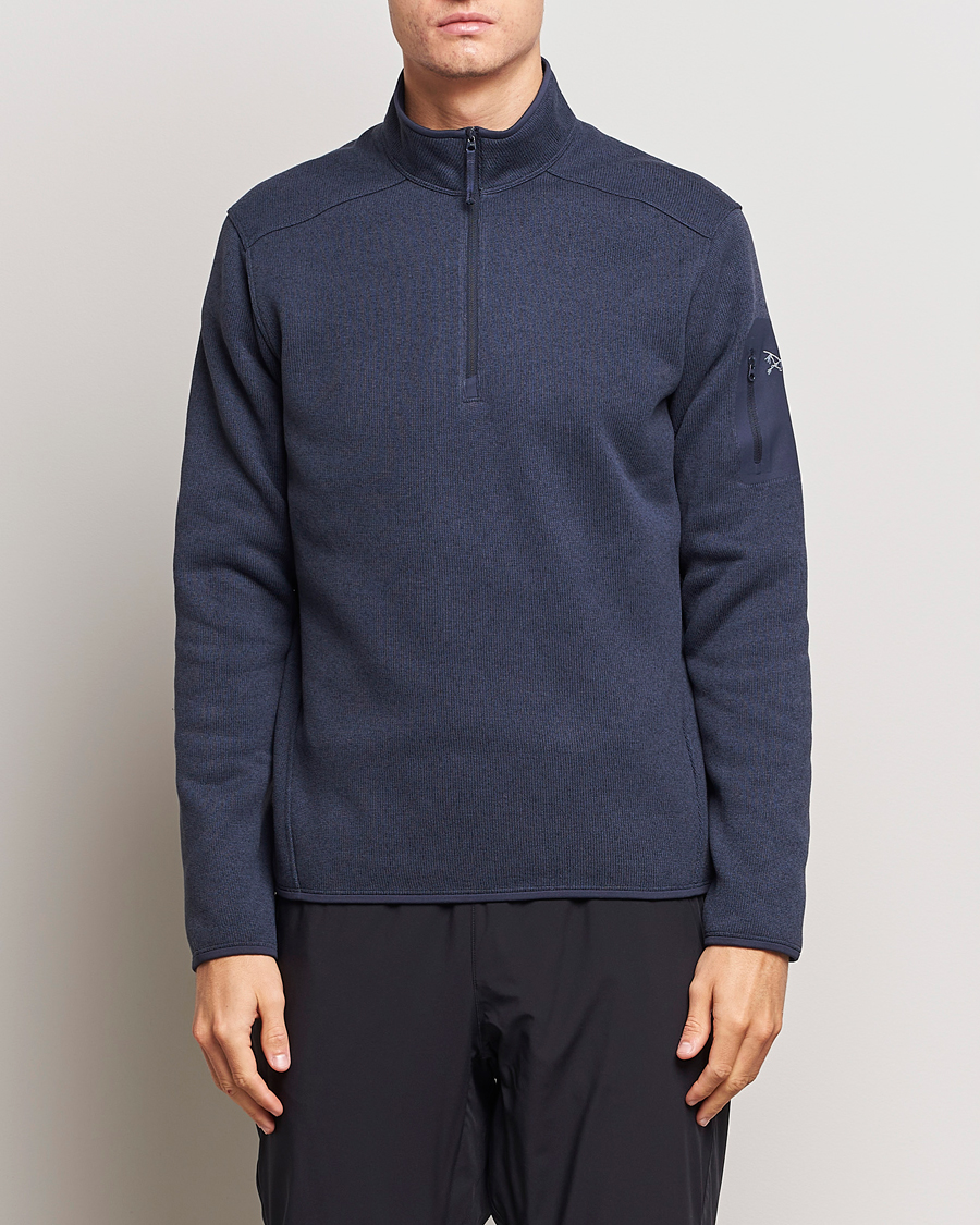 Herr | Tröjor | Arc'teryx | Covert Half-Zip Black Sapphire Heather