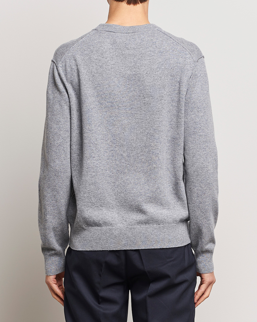 Herr | Tröjor | Filippa K | 93 Knitted Lambswool Crew Neck Sweater Grey Melange