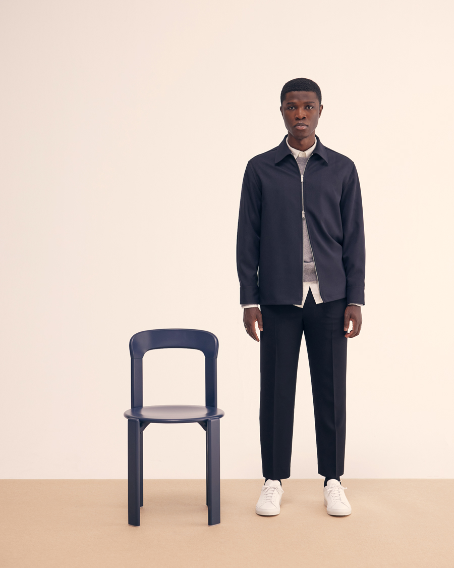 Herr | Tröjor | Filippa K | 93 Knitted Lambswool Crew Neck Sweater Grey Melange