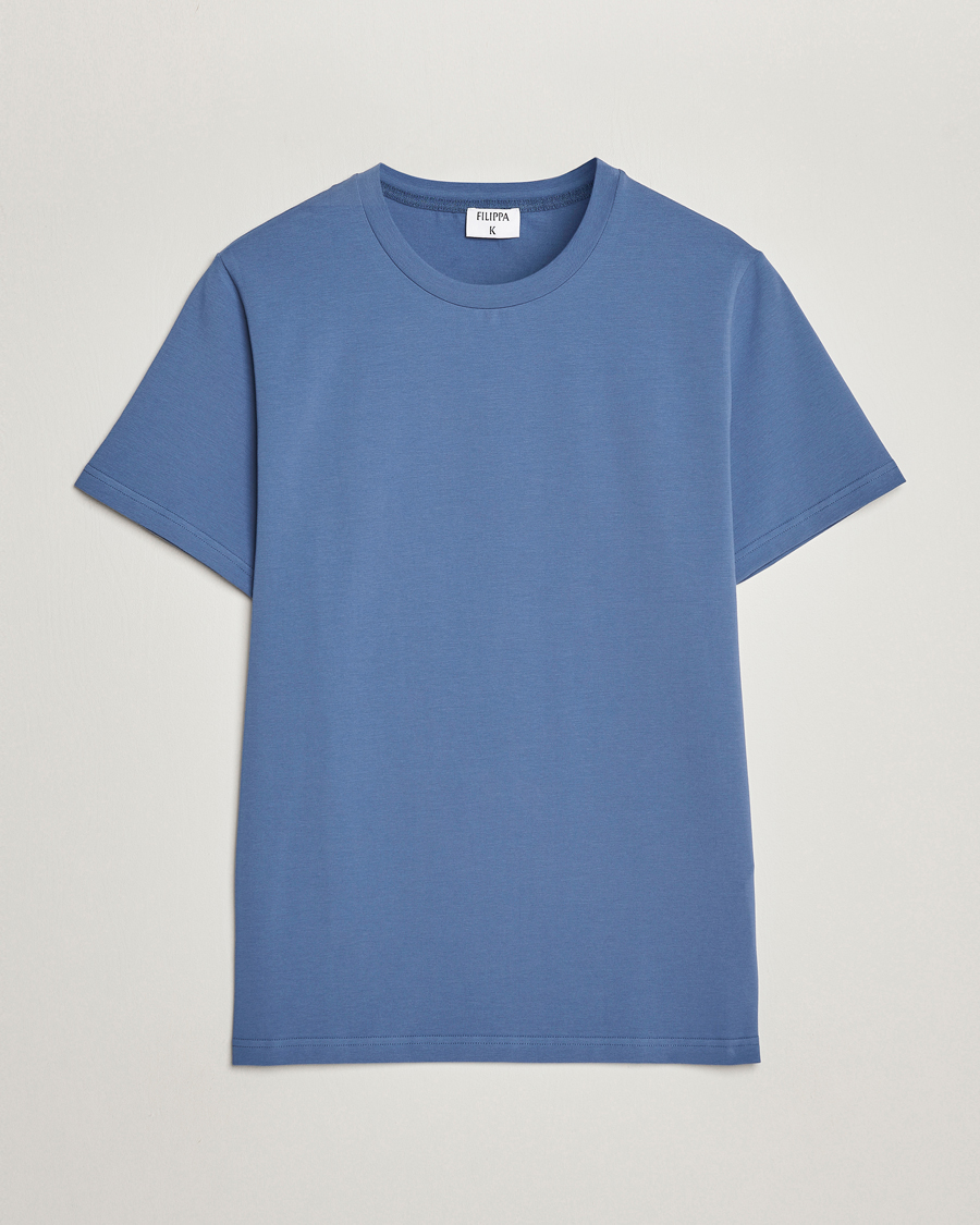 Herr |  | Filippa K | Soft Lycra T-Shirt Paris Blue