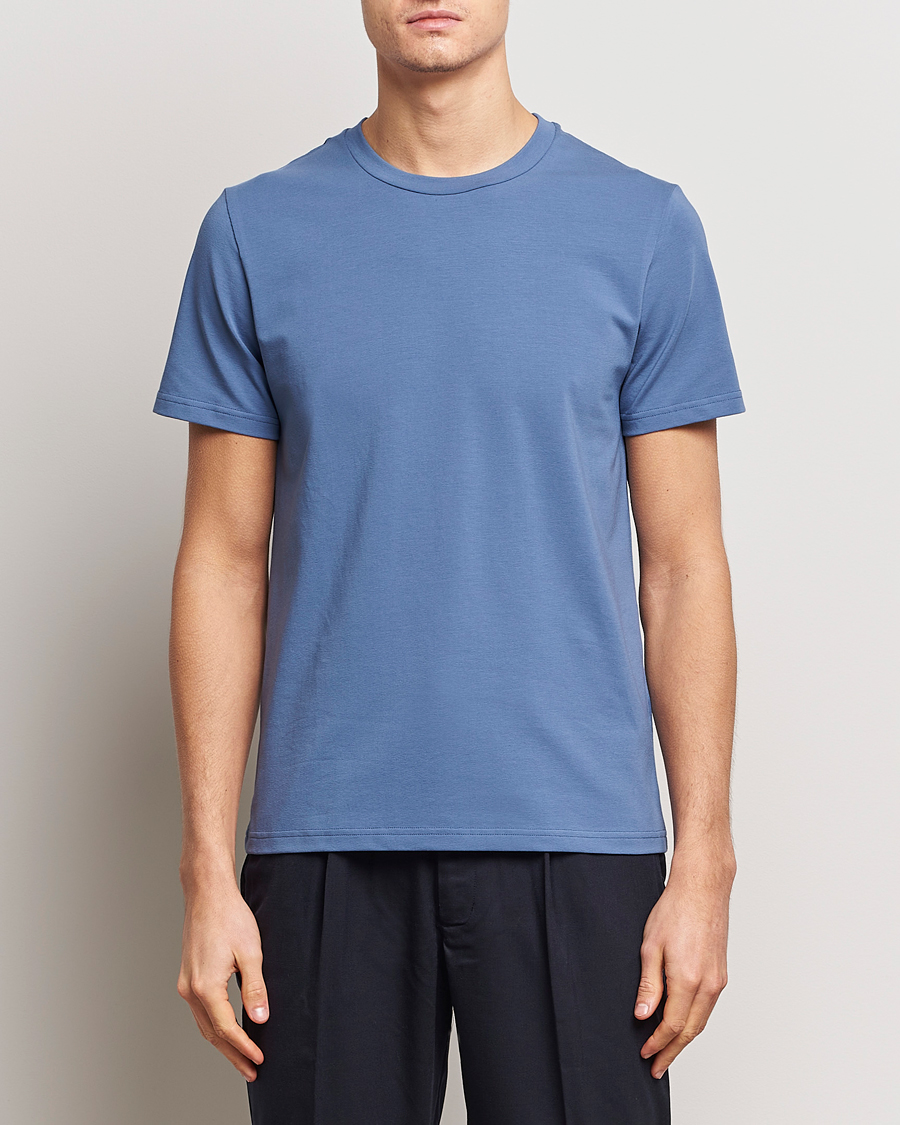 Herr | Kläder | Filippa K | Soft Lycra T-Shirt Paris Blue