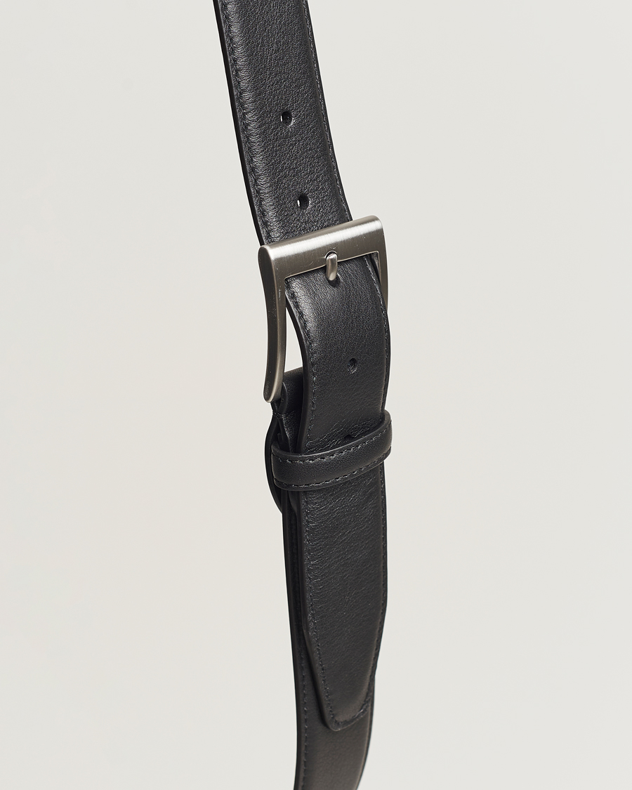 Herr | Bälten | Canali | Classic Leather Belt Black Calf