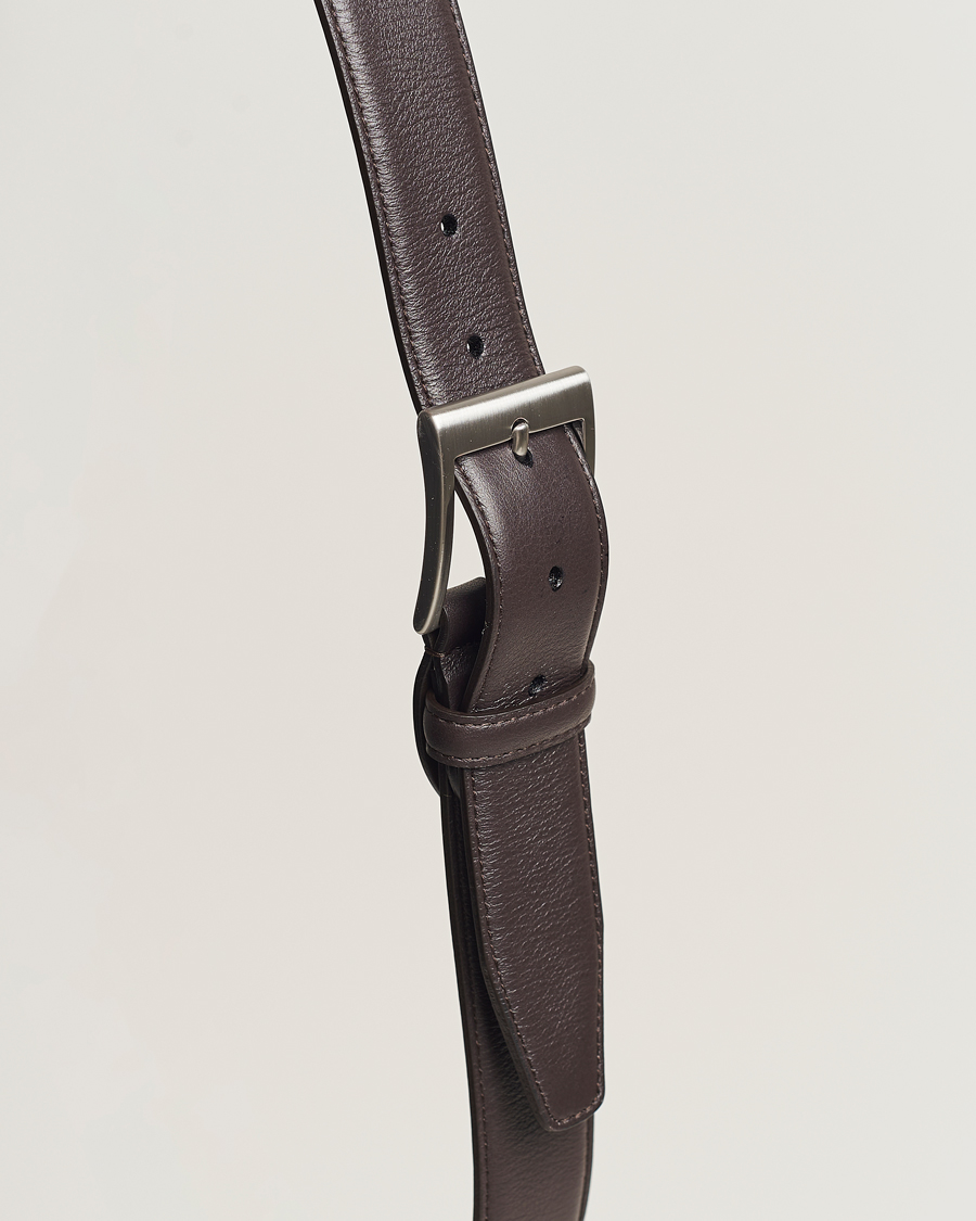 Herr | Bälten | Canali | Classic Leather Belt Dark Brown Calf