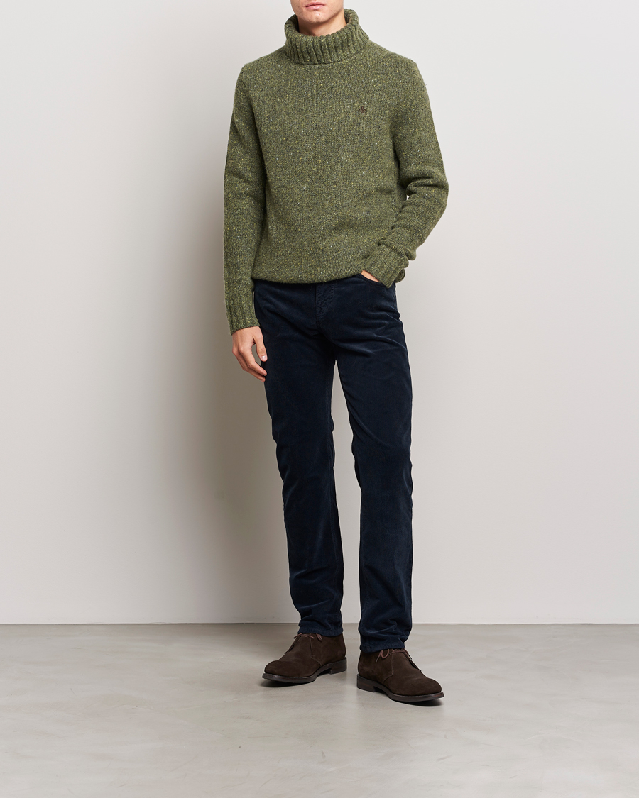 Herr | Tröjor | Morris | Graham Knitted Rollneck Olive