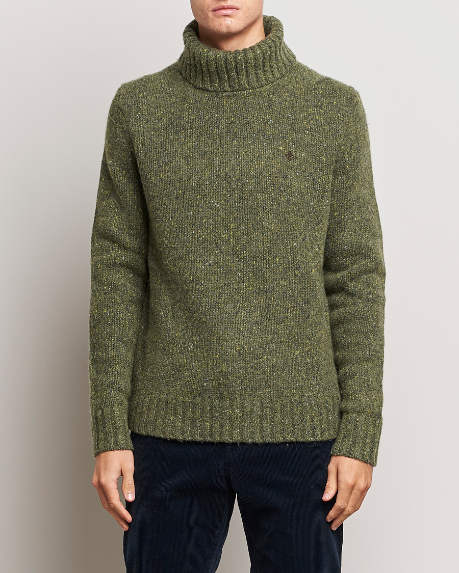 Herr | Tröjor | Morris | Graham Knitted Rollneck Olive