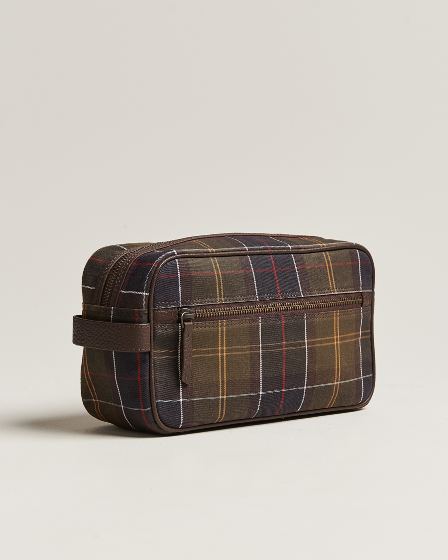 Herr |  | Barbour Lifestyle | Tartan And Leather Washbag Classic Tartan