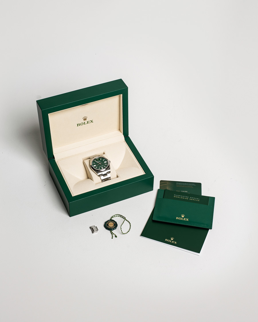 Herr | Rolex Pre-Owned Oyster Perpetual 41 Green Steel | Rolex Pre-Owned | Oyster Perpetual 41 Green Steel