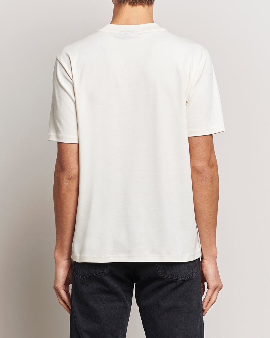 Herr | T-Shirts | J.Lindeberg | Adnan Logo Mock Neck T-Shirt Cloud White