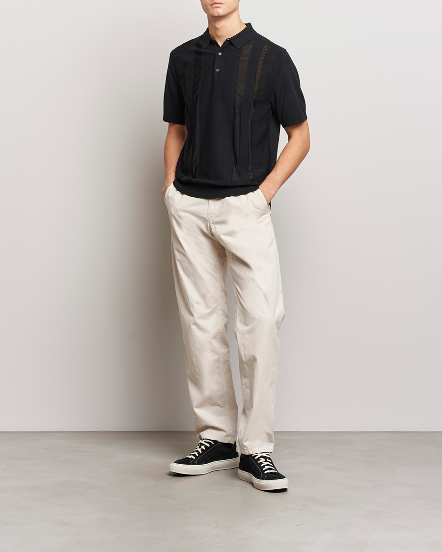 Herr | Pikéer | J.Lindeberg | Ryce Texture Blocking Polo Black