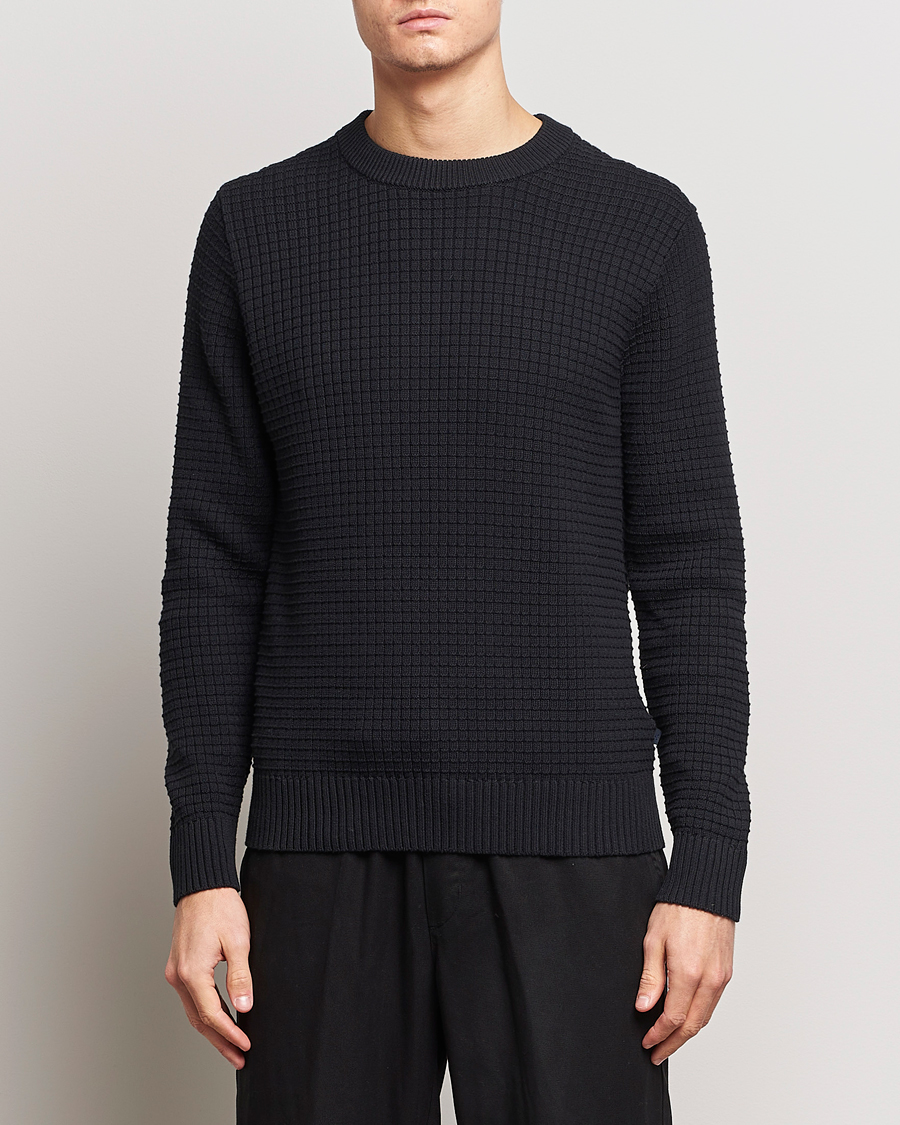 Herr | J.Lindeberg | J.Lindeberg | Archer Structure Sweater Black