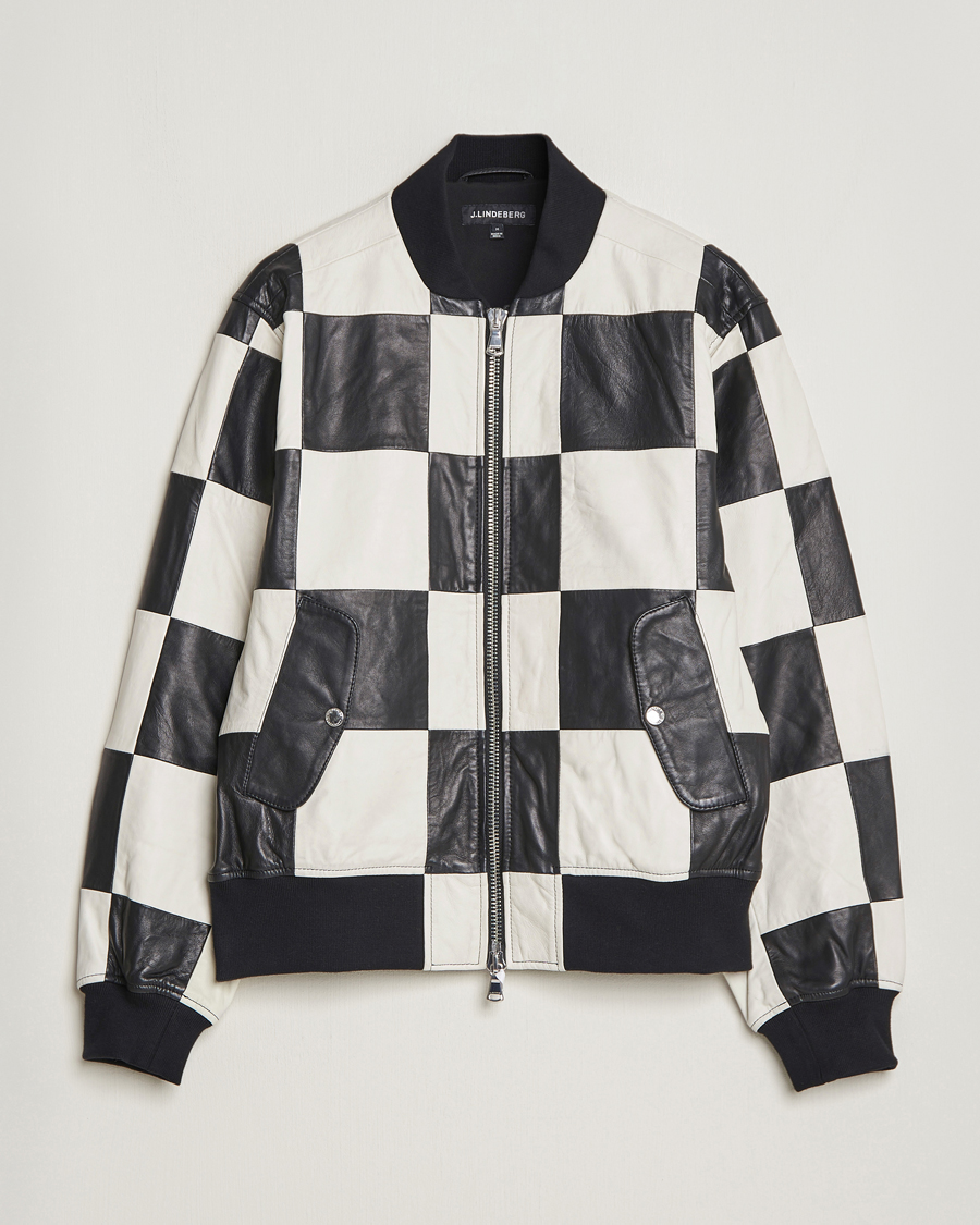Herr | Jackor | J.Lindeberg | Milan Patchwork Leather Jacket Black