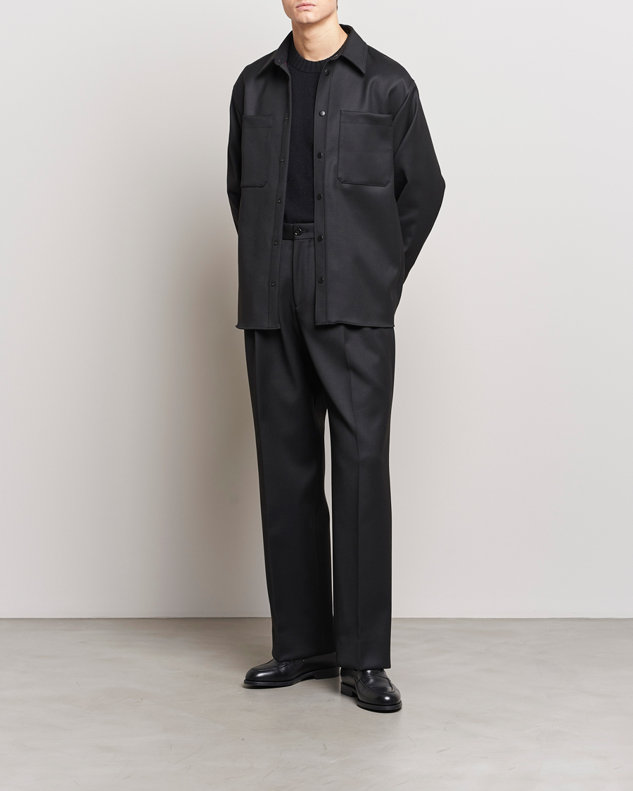 Herr | Jackor | J.Lindeberg | Coen Double Face Overshirt Black