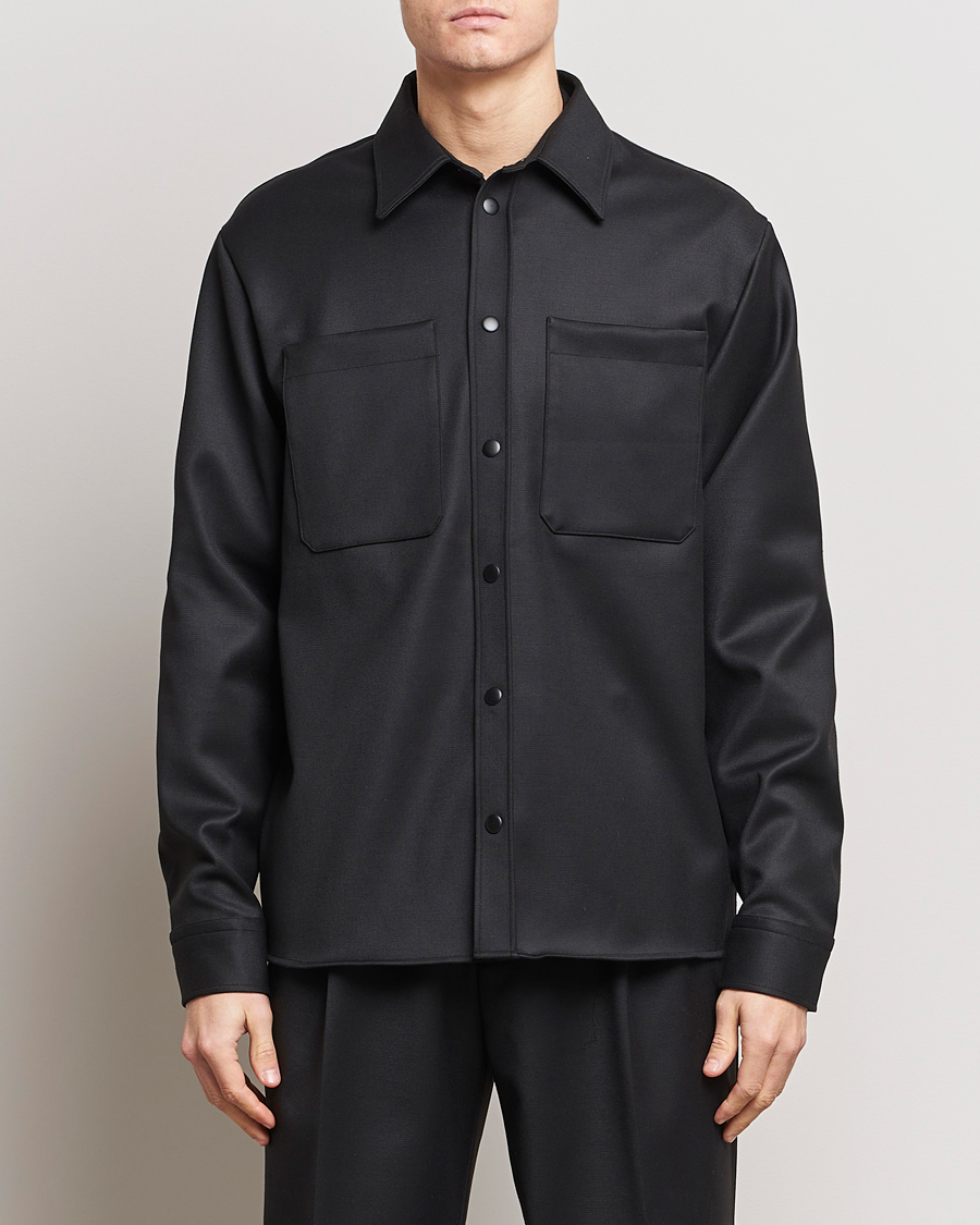 Herr | Jackor | J.Lindeberg | Coen Double Face Overshirt Black