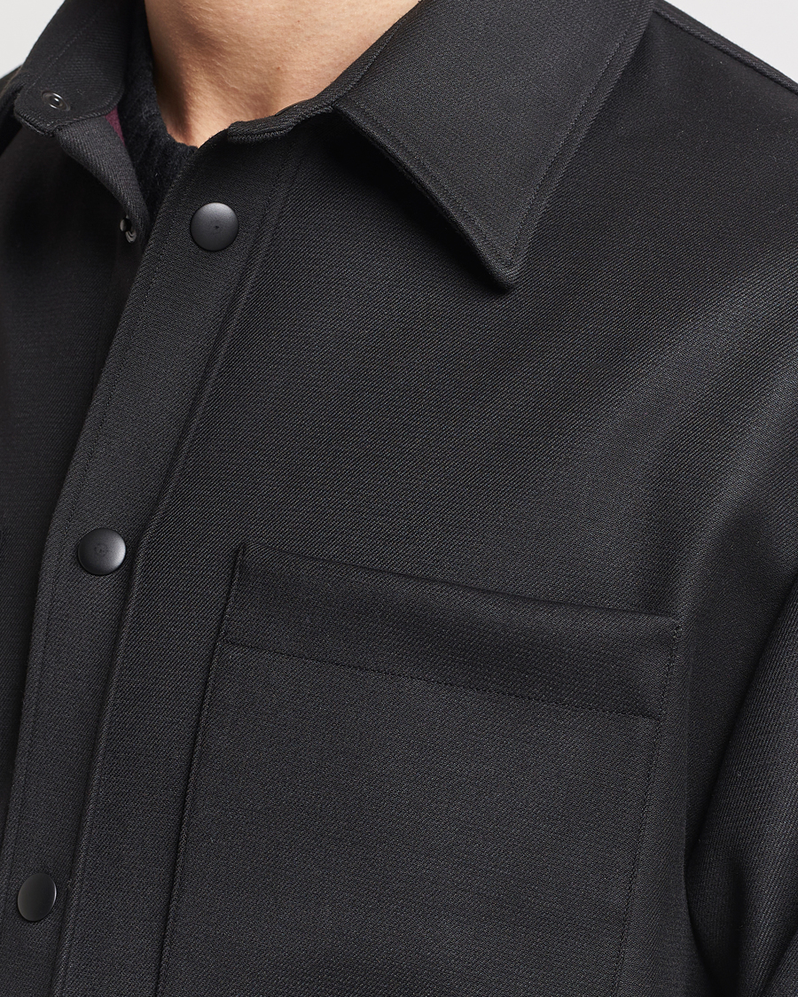 Herr | Jackor | J.Lindeberg | Coen Double Face Overshirt Black