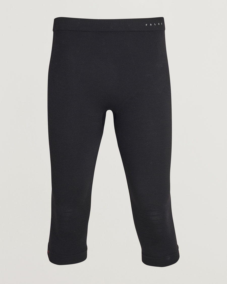 Herr | Underställ | Falke Sport | 3/4 Tights Wool Tech Light Black