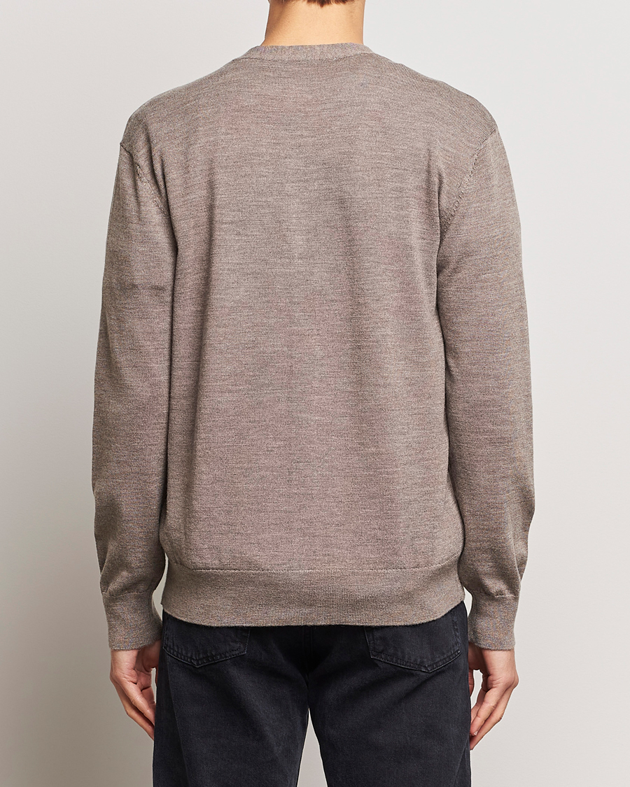Herr | Tröjor | A Day's March | Oca Merino Cardigan Taupe Melange