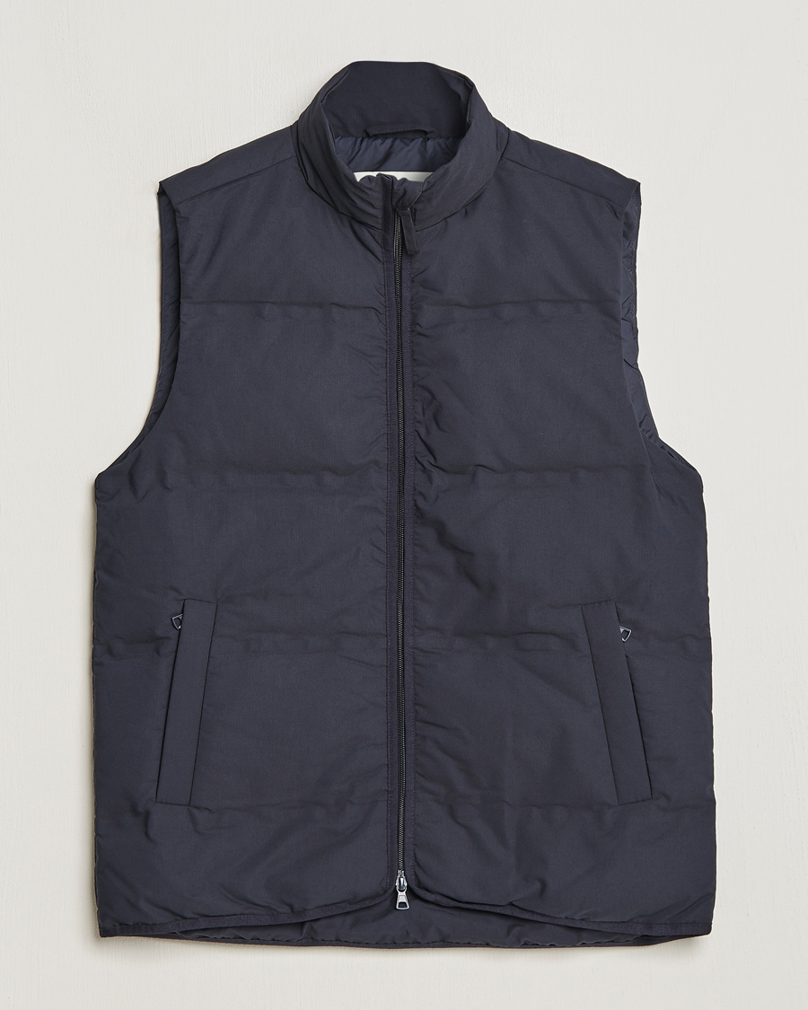 Herr | Jackor | A Day's March | Alford Puffer Vest Navy