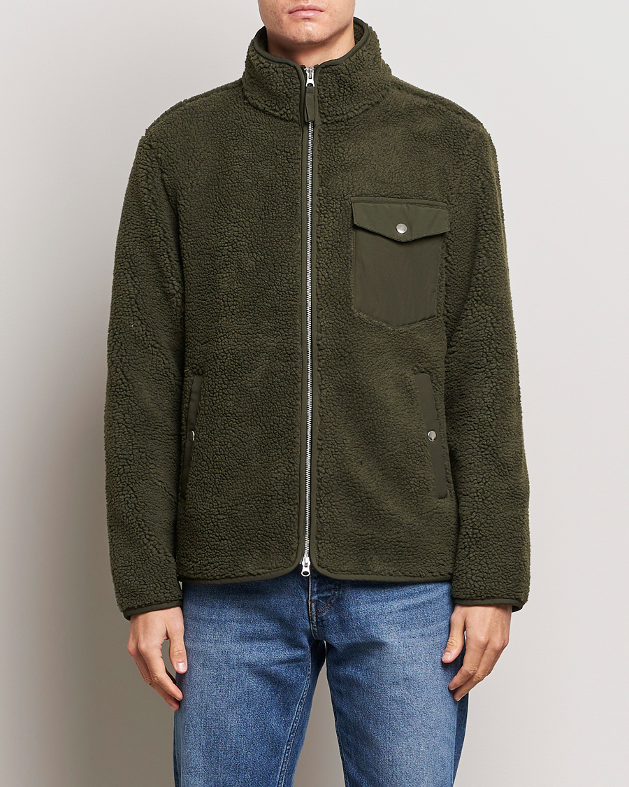 Herr |  | A Day's March | Tone Pile Fleece Jacket Deep Green