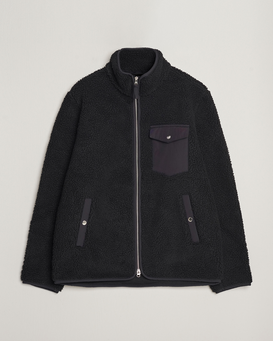 Herr | Tröjor | A Day's March | Tone Pile Fleece Jacket Black