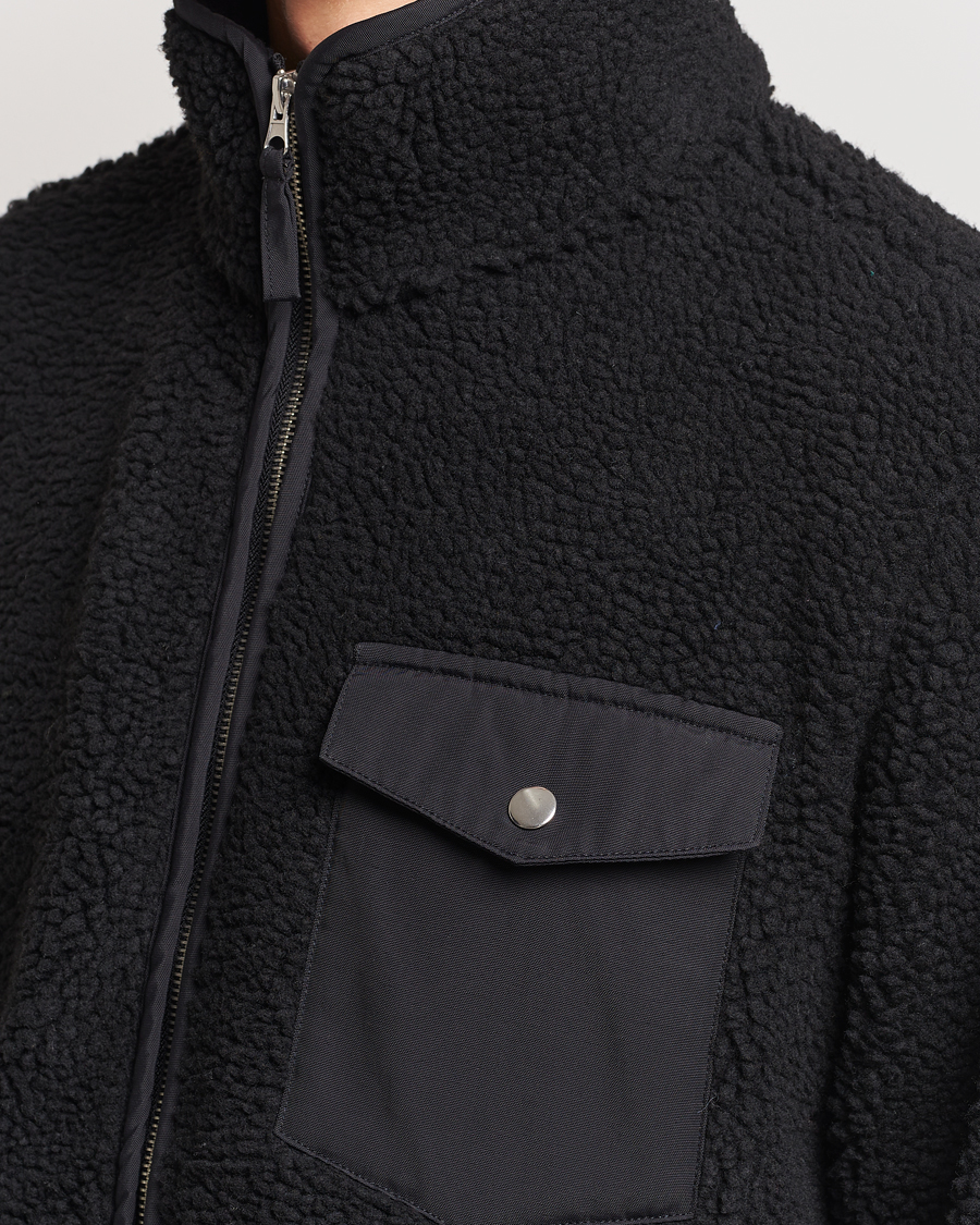 Herr | Tröjor | A Day's March | Tone Pile Fleece Jacket Black