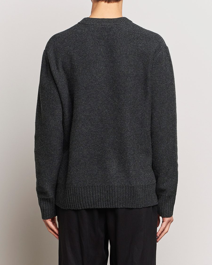 Herr | Tröjor | A Day's March | Tietar Boiled Merino Sweater Anthracite