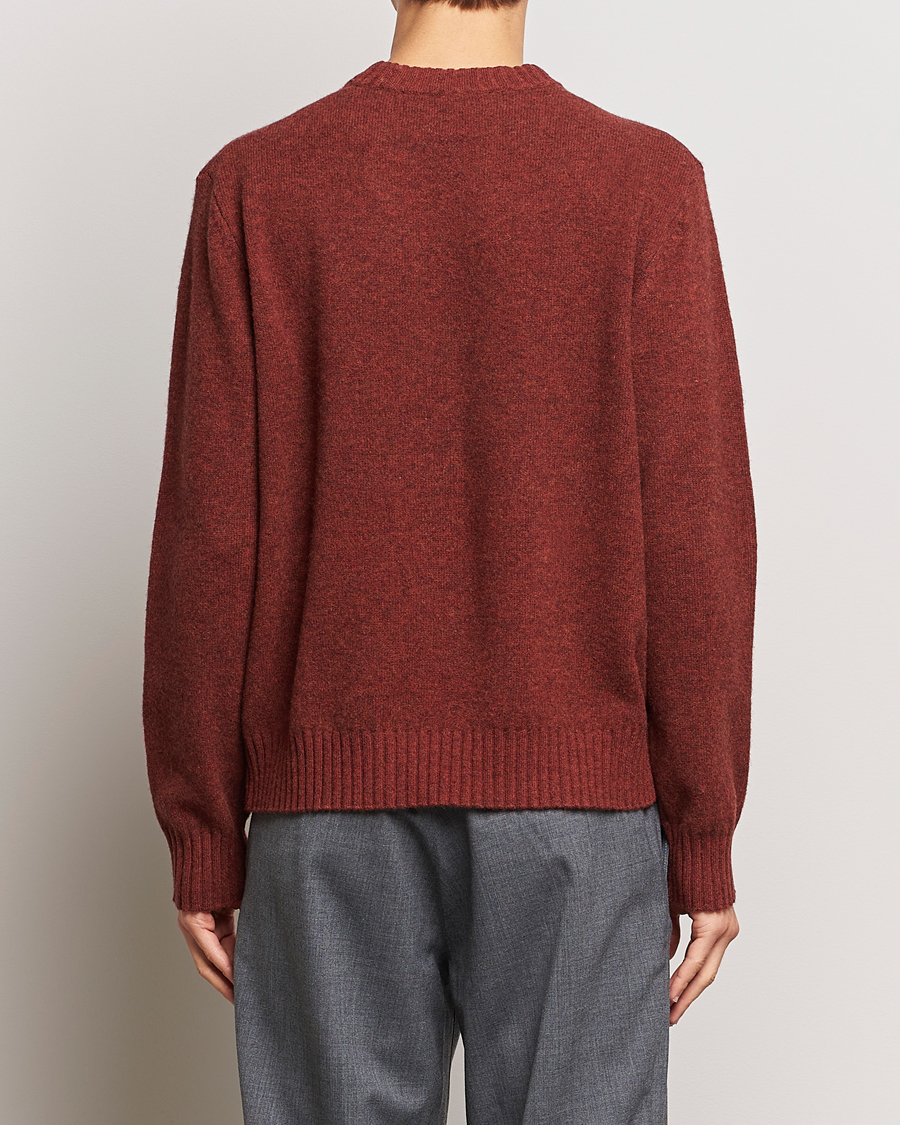 Herr | Tröjor | A Day's March | Marlow Lambswool Crew Zinfandel
