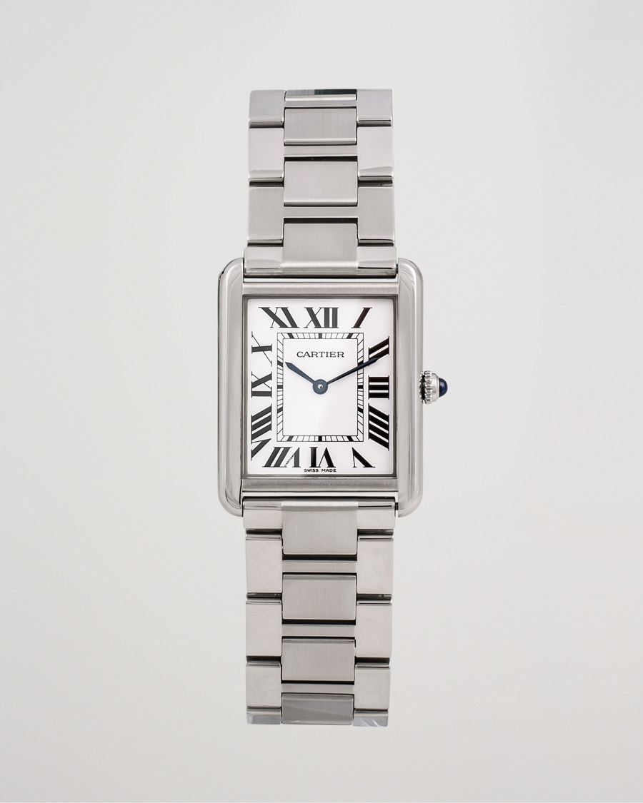 Herr | Cartier Pre-Owned Tank Solo Large W5200014 Steel White | Cartier Pre-Owned | Tank Solo Large W5200014 Steel White