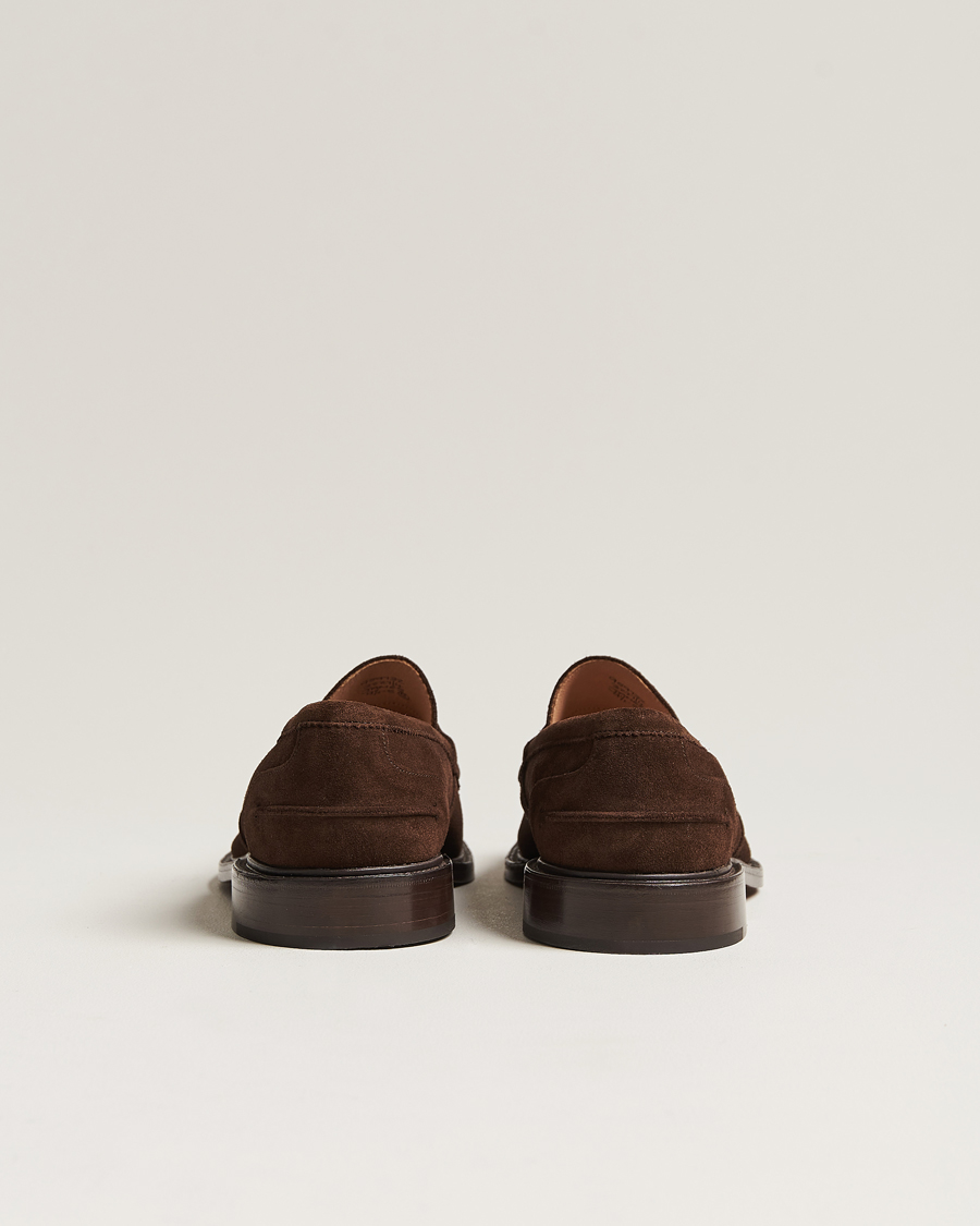 Herr | Loafers | Tricker's | James Penny Loafers Chocolate Suede