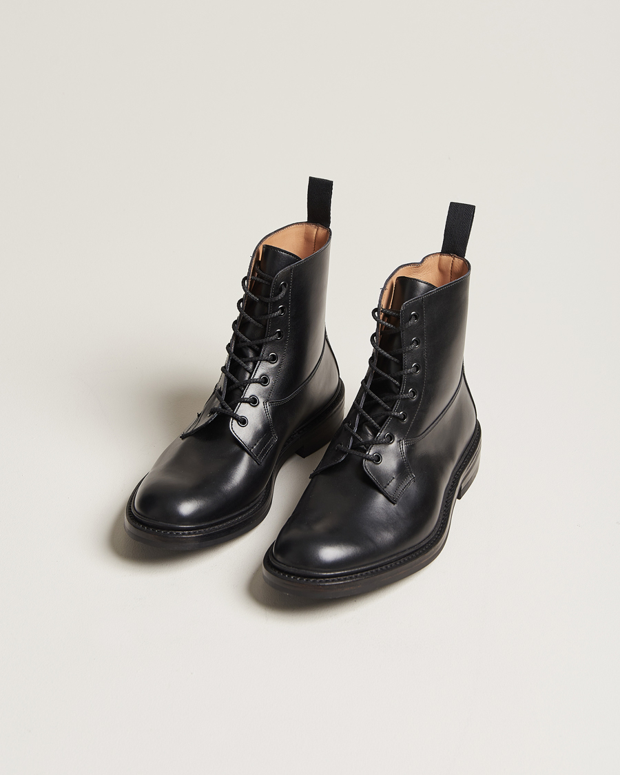 Herr |  | Tricker's | Burford Dainite Country Boots Black Calf