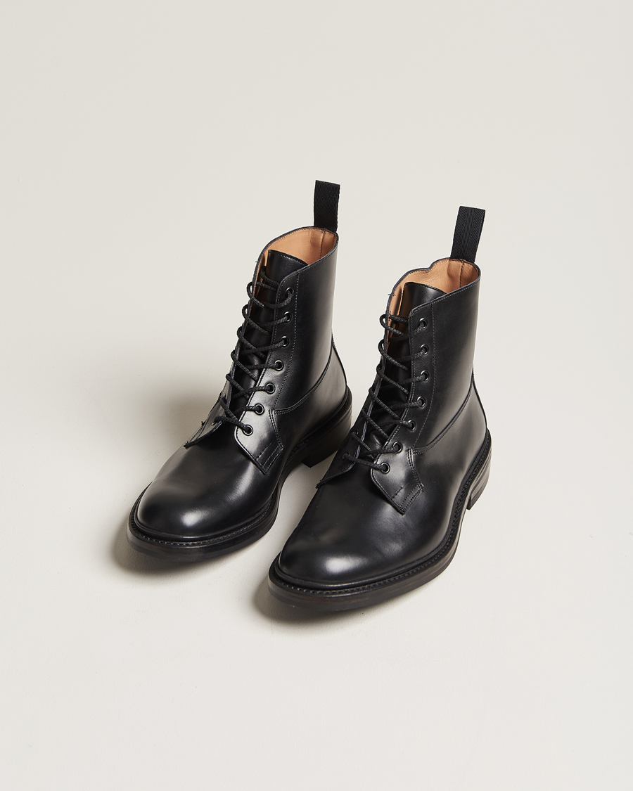 Herr | Kängor | Tricker's | Burford Dainite Country Boots Black Calf
