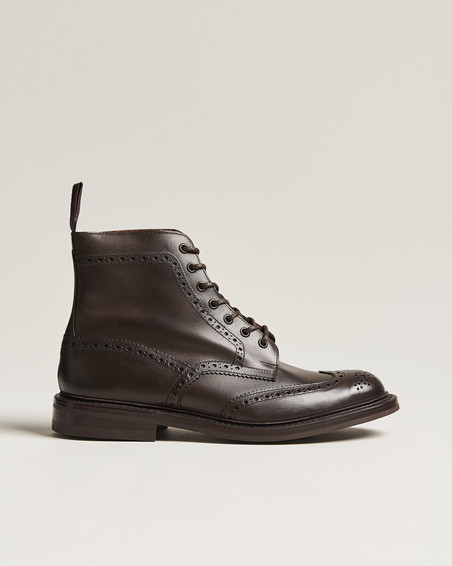 Herr | Kängor | Tricker's | Stow Dainite Country Boots Espresso Calf