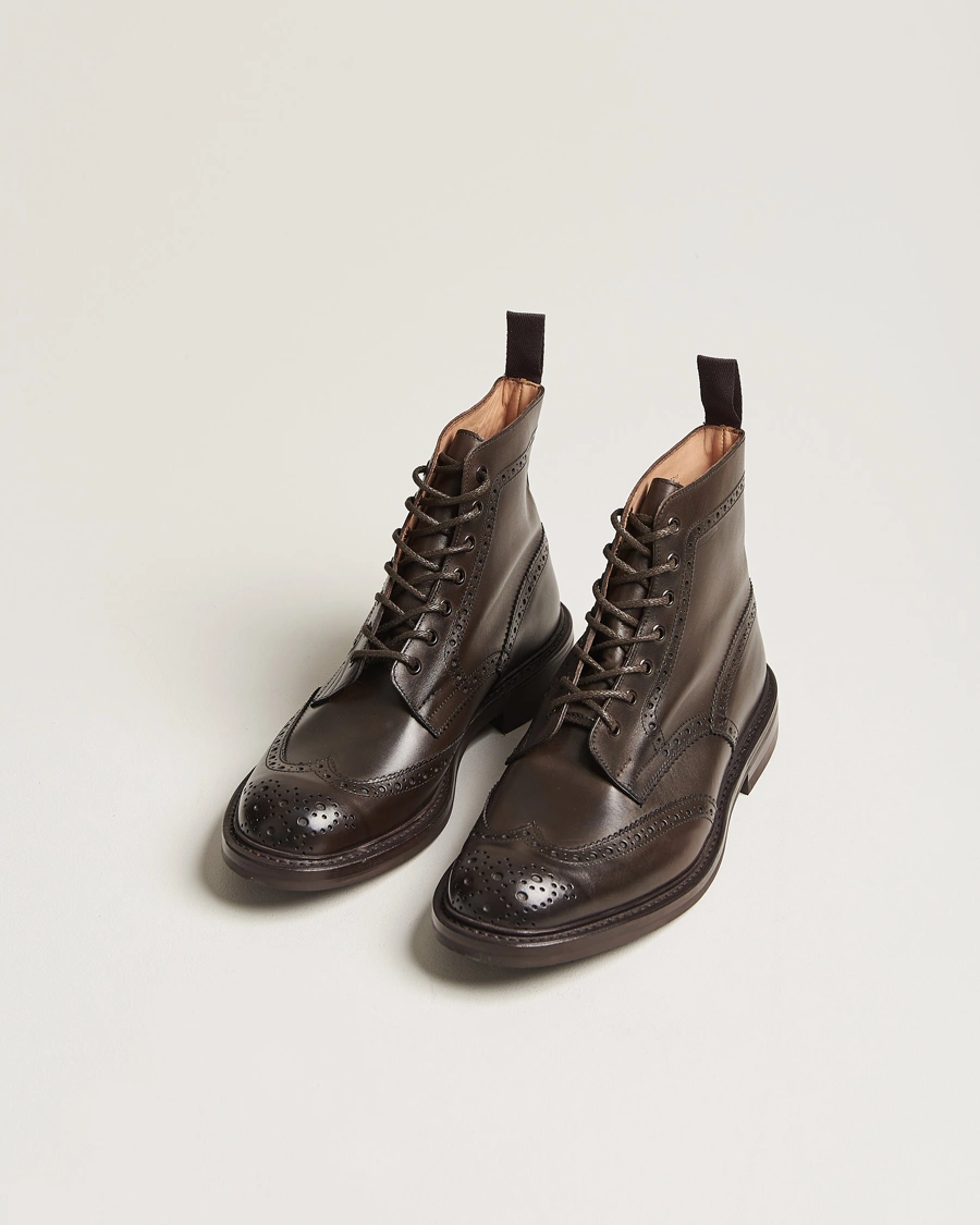 Herr | Skor | Tricker\'s | Stow Dainite Country Boots Espresso Calf