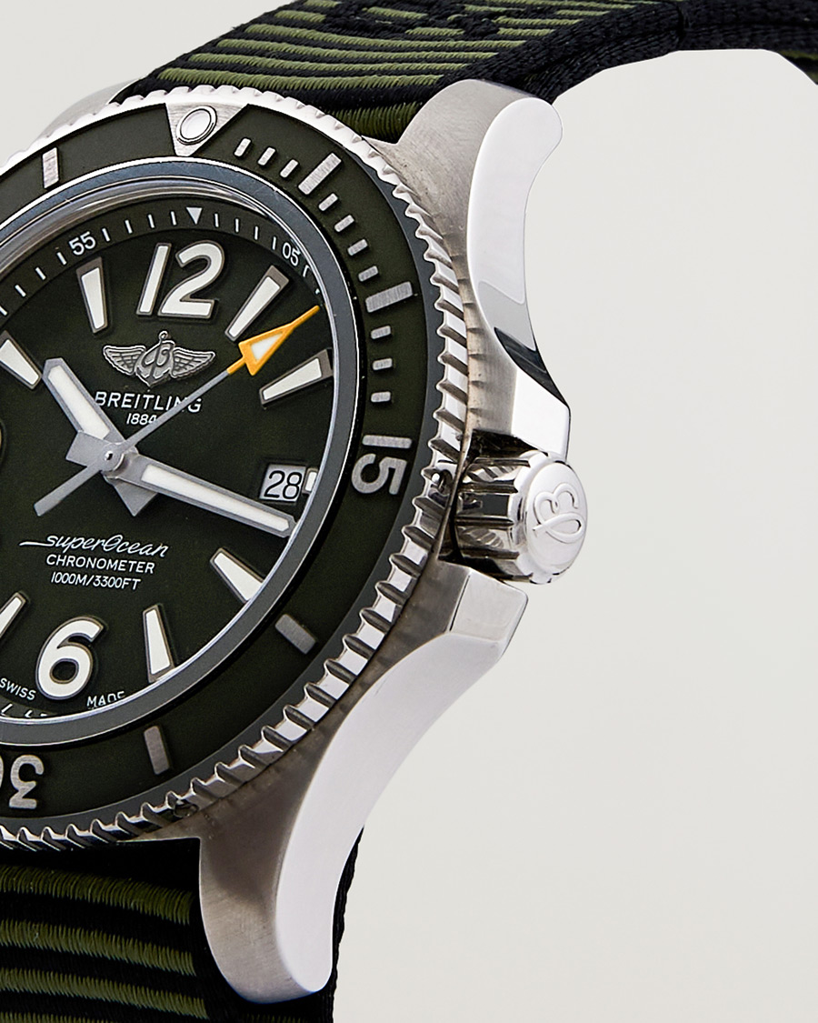 Herr | Breitling Pre-Owned Superocean 44 Outerknown A17367 Steel Green | Breitling Pre-Owned | Superocean 44 Outerknown A17367 Steel Green