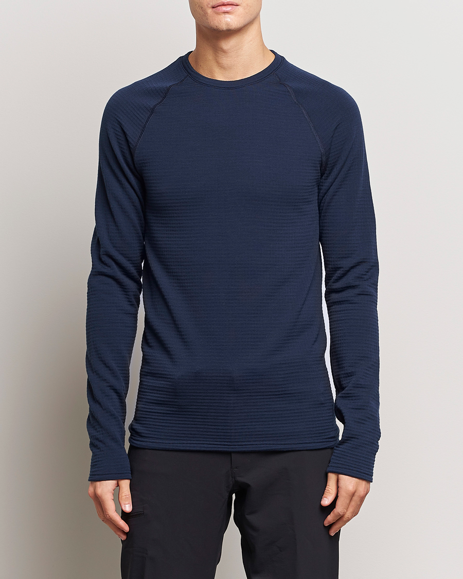 Herr | Underställ | Houdini | Desoli Merino Thermal Crew Blue Illusion
