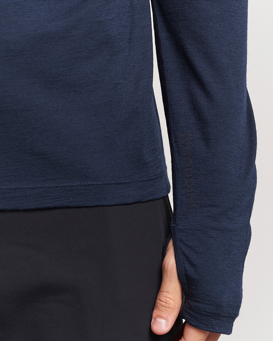 Herr | Tröjor | Houdini | Desoli Merino Light Half Zip Blue Illusion