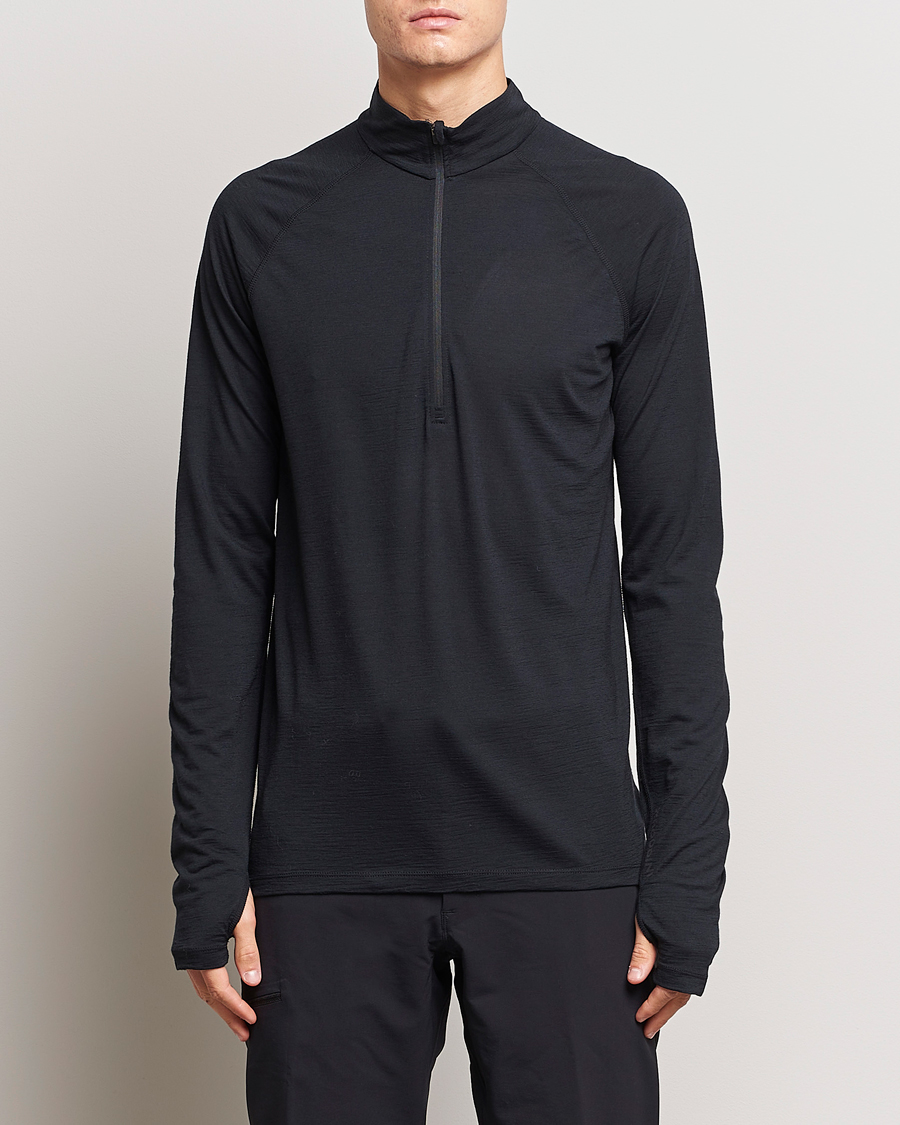 Herr | Tröjor | Houdini | Desoli Merino Light Half Zip True Black