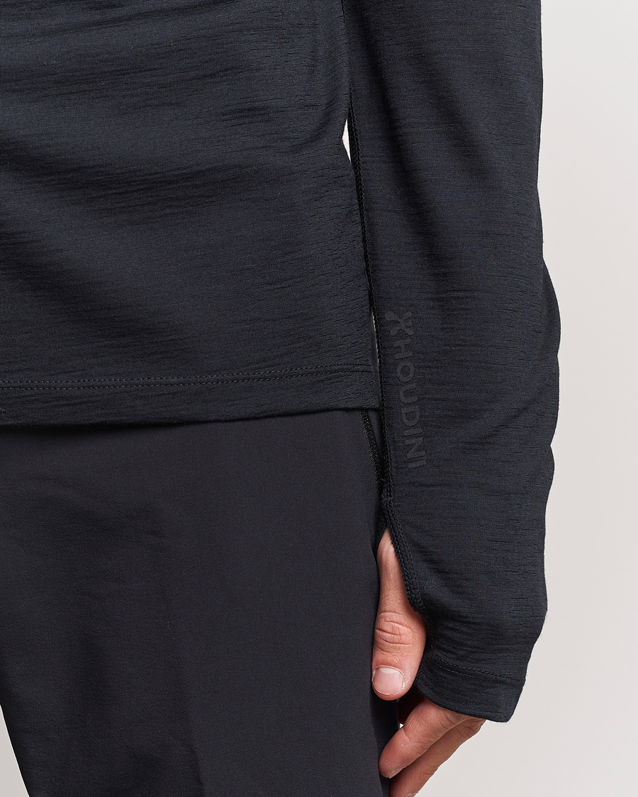 Herr | Tröjor | Houdini | Desoli Merino Light Half Zip True Black