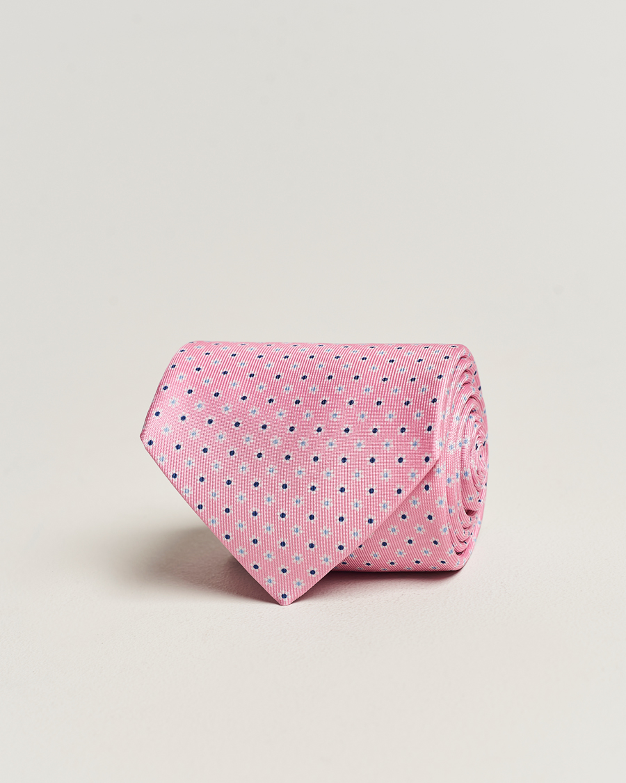 Herr |  | E. Marinella | 3-Fold Printed Silk Tie Pink