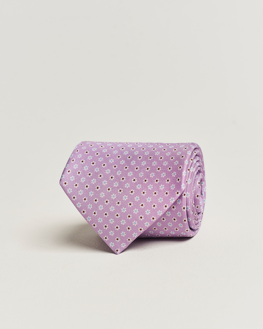 Herr |  | E. Marinella | 3-Fold Printed Silk Tie Lilac