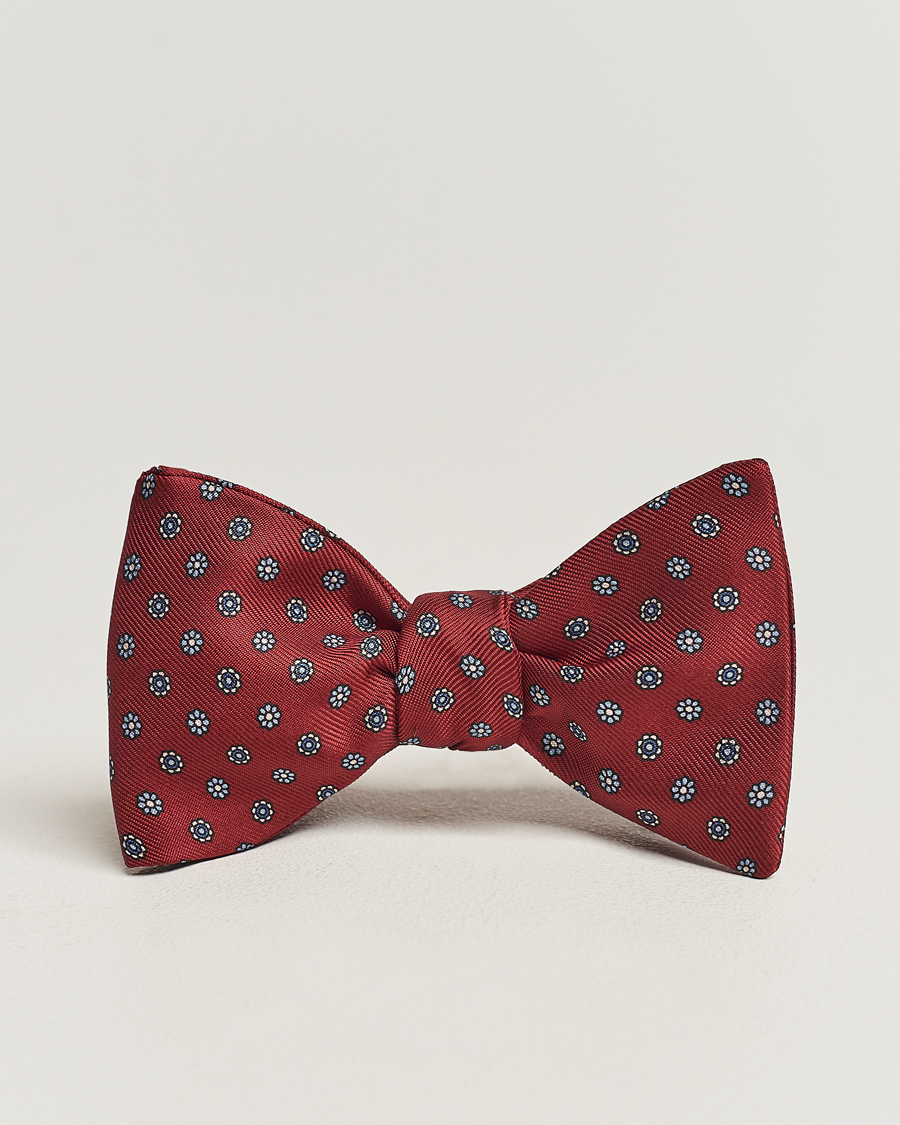 Herr | E. Marinella Silk Bow Tie Burgundy | E. Marinella | Silk Bow Tie Burgundy
