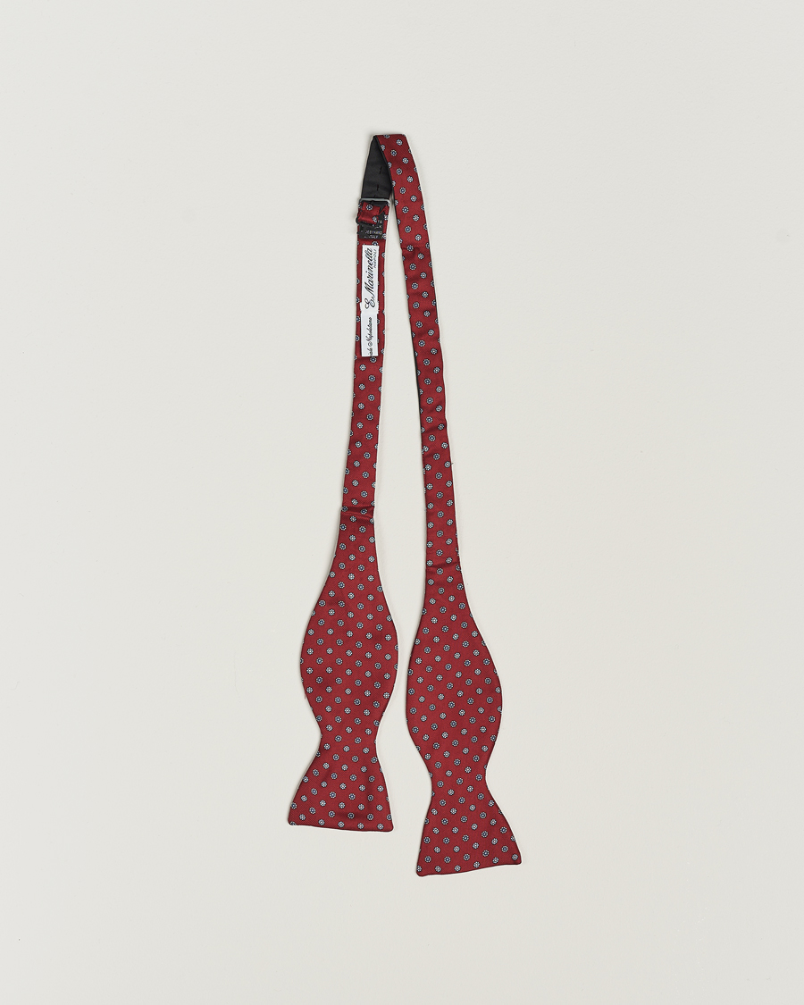 Herr | E. Marinella Silk Bow Tie Burgundy | E. Marinella | Silk Bow Tie Burgundy