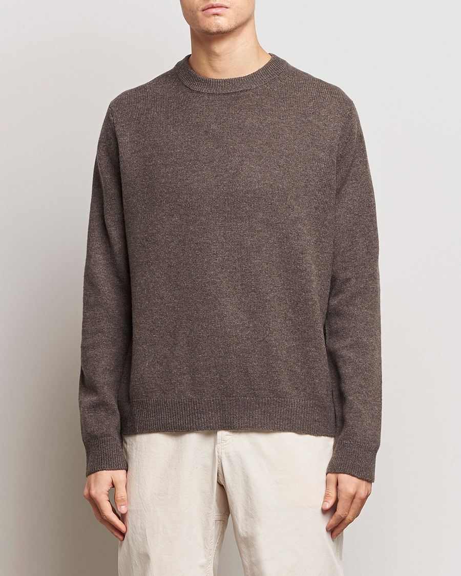 Herr | Tröjor | Samsøe Samsøe | Isak Merino Knitted Sweater Major Brown
