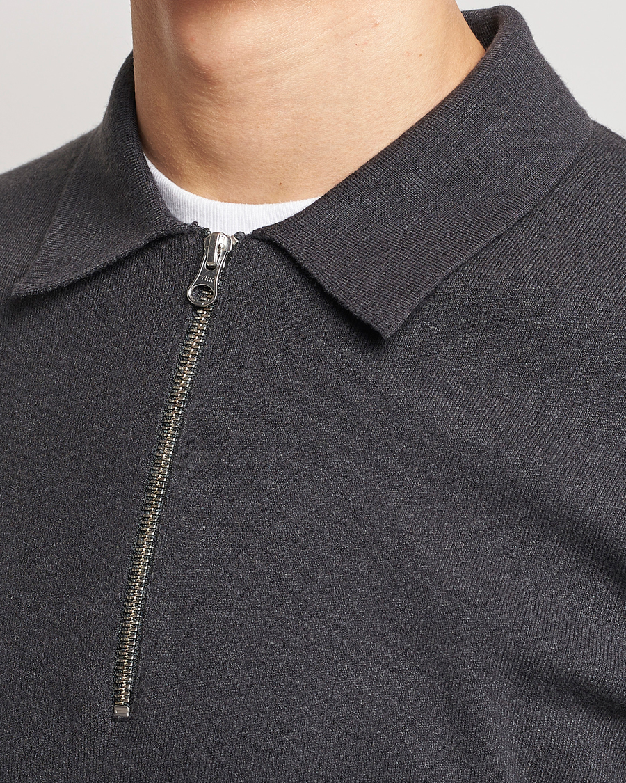 Herr | Tröjor | Samsøe Samsøe | Guna Half Zip Volcanic Ash