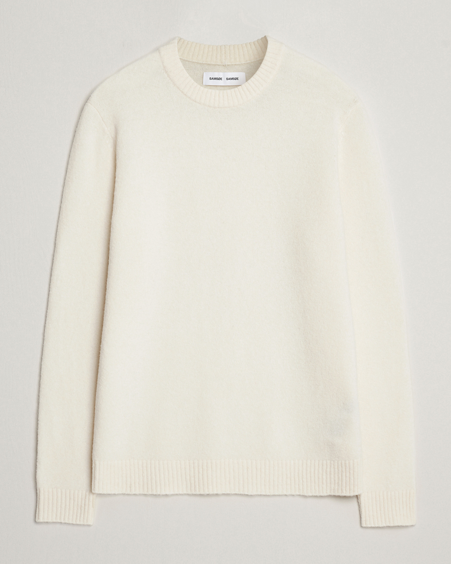 Herr | Tröjor | Samsøe Samsøe | Butler Yak Crew Neck Clear Cream