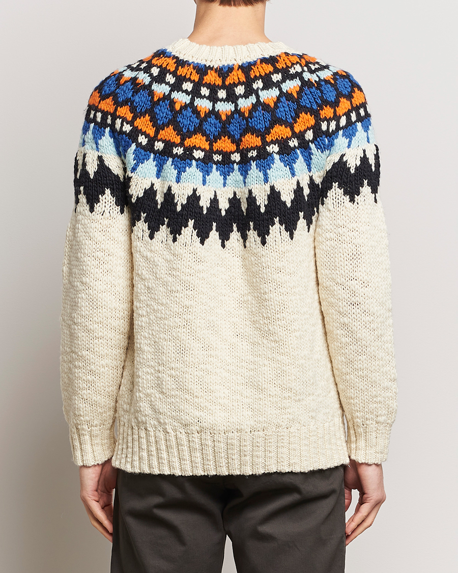 Herr | Tröjor | NN07 | Felix Nordic Wool Sweater Ecru Multi