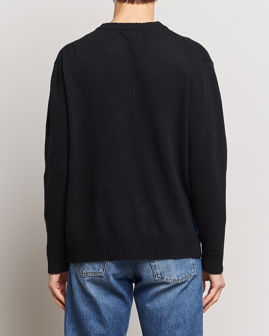 Herr | Tröjor | NN07 | Jason Mohair Wool Sweater Black Multi